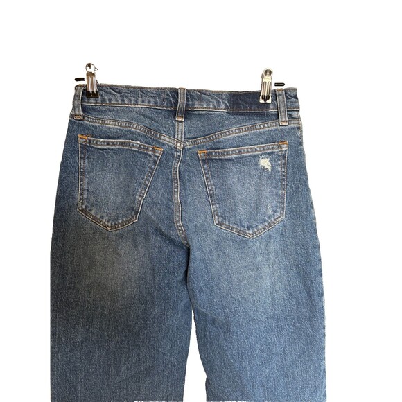Abercrombie & Fitch Women's The Baggy Low Rise Dark Button Fly Jeans Size 25/0 - Picture 4 of 4